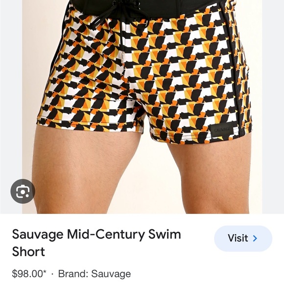 SAUVAGE brand swim shorts - brand new with tags